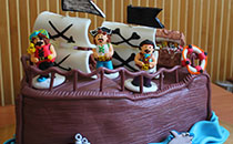 Дитячий торт Піратський корабель