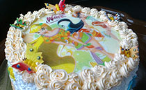Дитячий торт для дівчат з феями