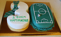 Святковий торт для Фаната футбола