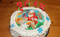 Святковий торт з картинкою Морозко