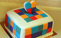 Святковий торт Серце в кубі